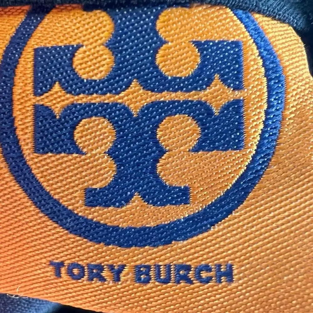 Tory Burch Navy Wide-Leg Trousers